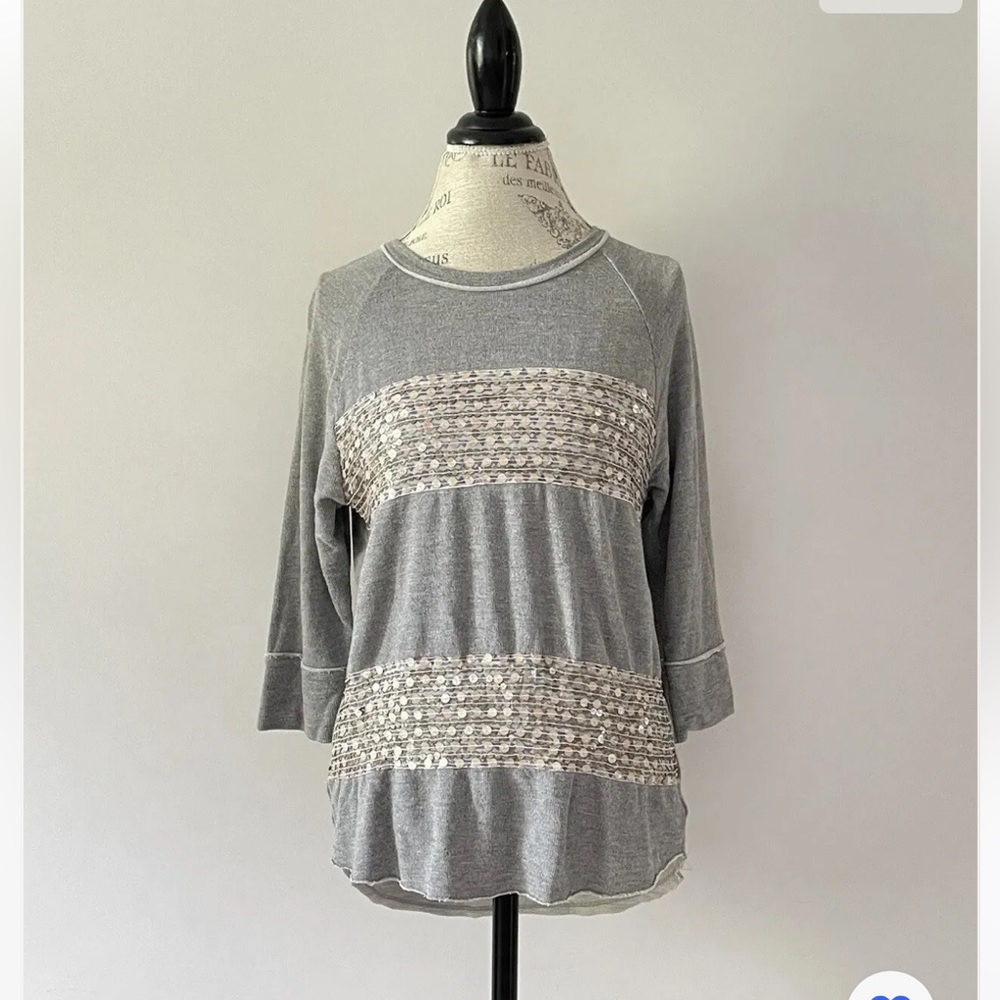 Dolan Anthropologie T-Shirt Gray Size Medium